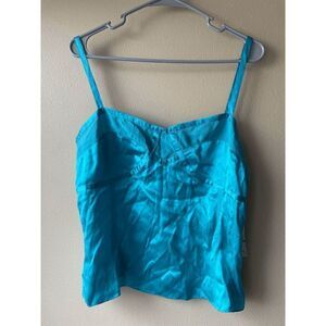 Vintage Anne Klein Silk Cropped Cami Women's Size 12 NWT